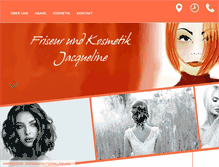 Tablet Screenshot of friseur-und-kosmetik-jacqueline.de